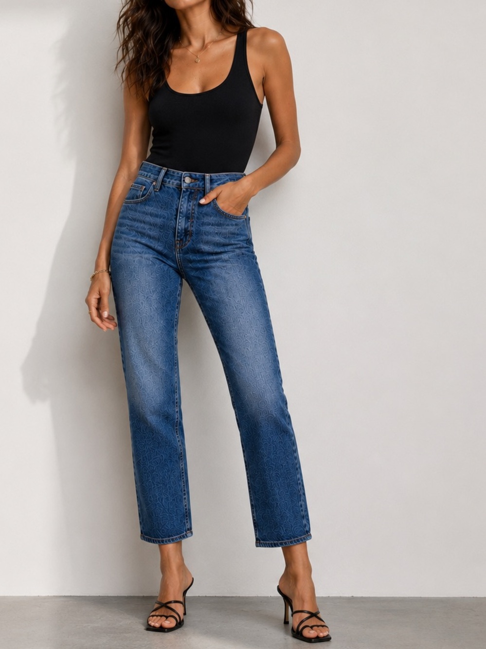 MOTHER High Rise Hiker Hover Straight Jeans in Across the Finnish Line $258